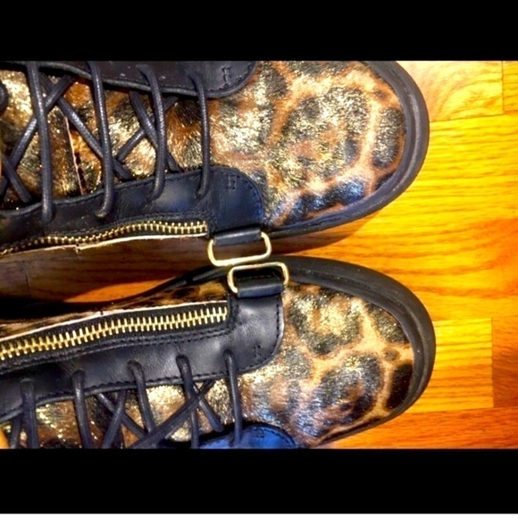 Giuseppe Zanotti Calf Hair High-Top Leopard Shoe - Picture 7 of 10